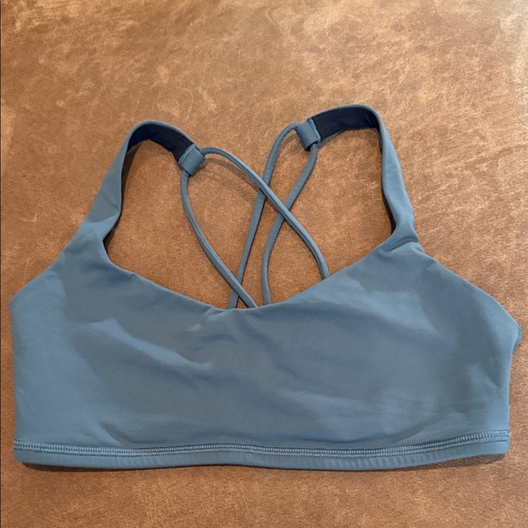 lululemon athletica Other - lululemon athletica Slate Blue Strappy Sports Bra. EUC